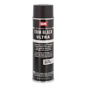 212 MAIN OEM Black Ultra Matte Gloss Spray Car Paint Can, SEM-49133 WTD Automotive Solution with Smooth Spray Formula for Car Maintenance