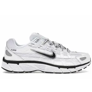 Nike Men's P-6000 White Metallic Silver Black, from StockX
