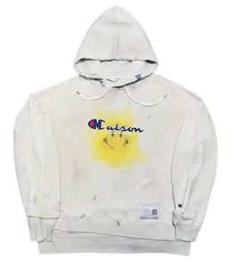 Maison Mihara Yasuhiro Smiley Face Hoodie "Grey"