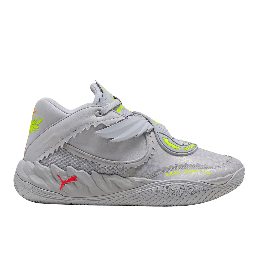 PUMA Mens X Lamelo Ball Mb.05 Metallic Basketball Sneakers Shoes - Grey