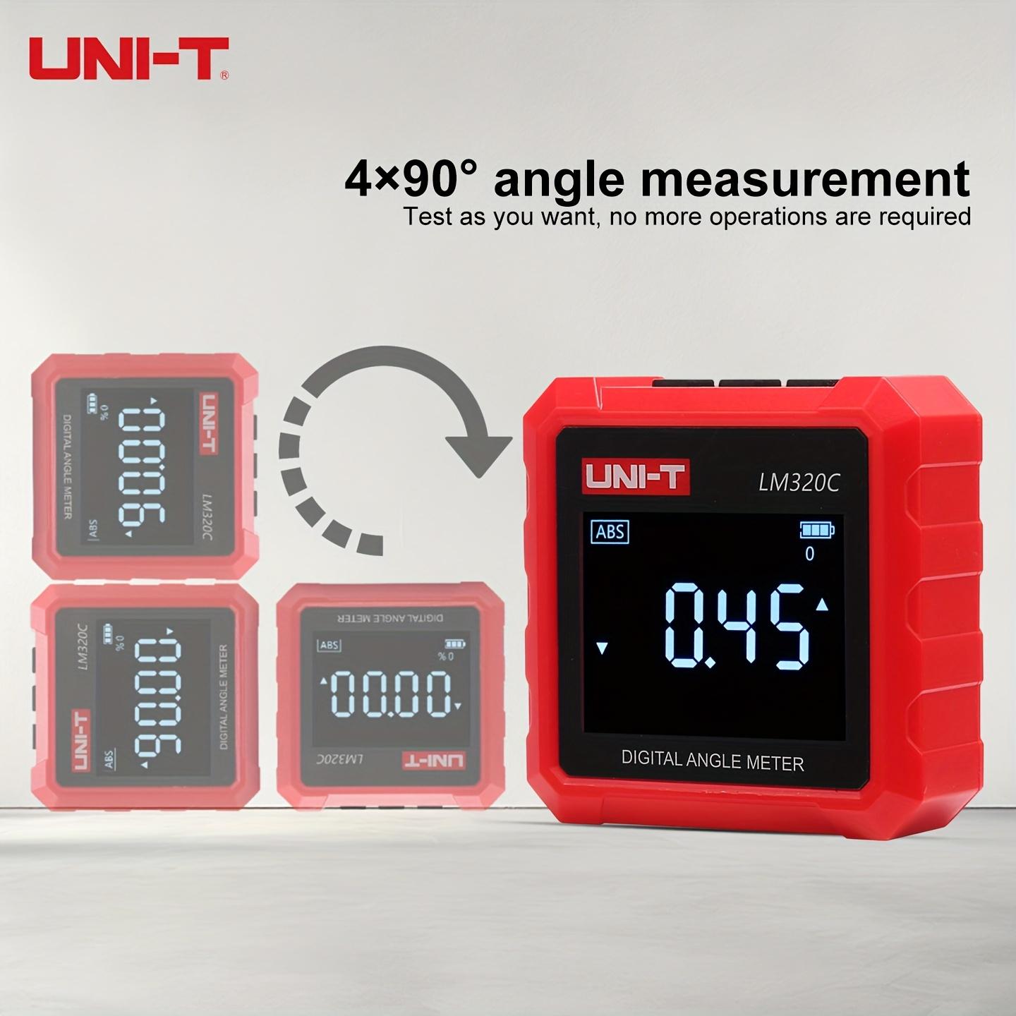 Digital Angle Meter, Magnetic Digital Angle Finder 4x90° Measurement, 3-Sided Magnetic Base Inclinometer, Relative/Absolute Mode, Electronic Angle Gauge with Unit Conversion for Woodworking, Construction & DIY