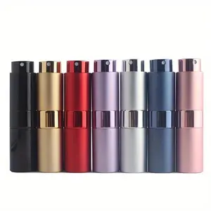 1 Pc High Quality 15ml Mini Aluminum Perfume Bottle Refillable Spray Cosmetic Rotating Telescopic Nozzle Empty Travel Bottles