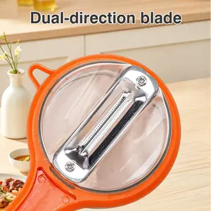 1 Count Storage-Type Peeler with Container, Multi-functional Kitchen Peeler and Slicer