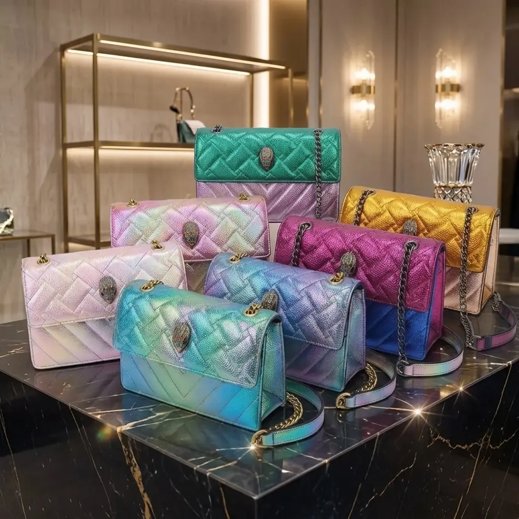 Kurt Geiger Trendy Crossbody Bag, New Rhombus Shoulder Bag, Women's Patchwork Small Square Bag, High-End Rhombic Embroidered Camera Bag, Luxury Fashion Purse, Chic Mini Handbag, Trendy Women's Shoulder Bag, Gift for Her