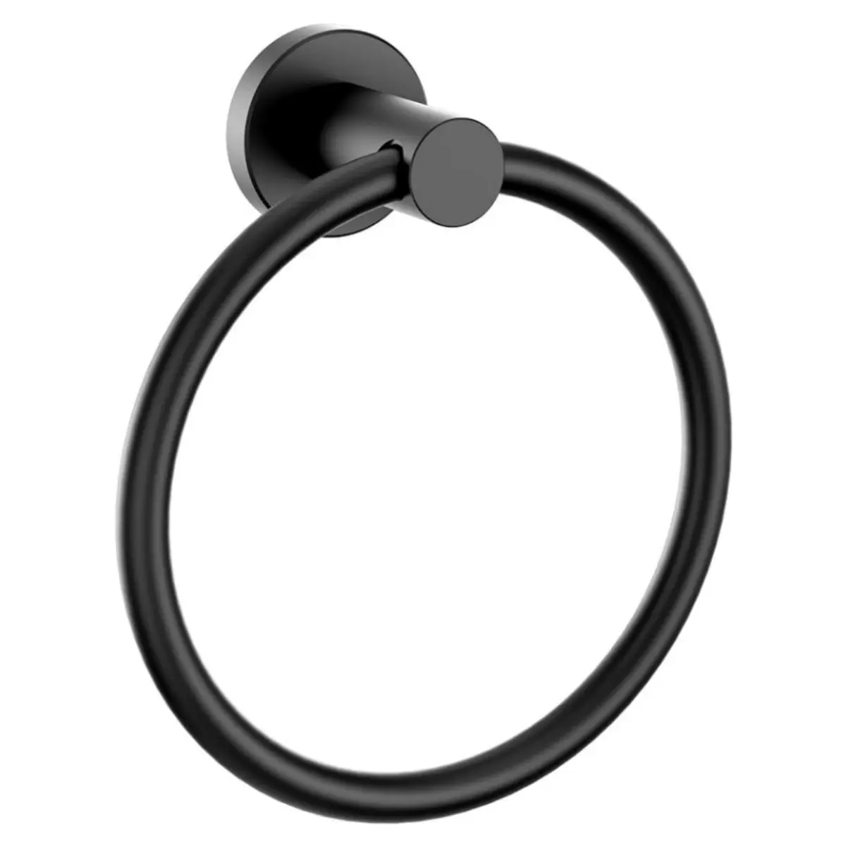 FORIOUS Round Towel Ring - SUS304 Stainless Steel Modern Wall-Mounted Hand Towel Holder, Rotating Hook for Bathroom, Kitchen, Towel Hook homeessentials