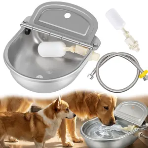 Automatic Dog Water Dispenser & Cat Water Bowl - Self Filling Pet Water Dispenser with Large Capacity, Suitable for Small to Large Dogs, Cats & Multiple Pets, Indoor/Outdoor Solution