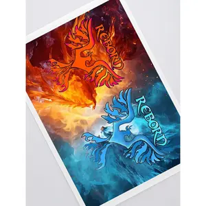 Reborn Phoenix Kiss-Cut Gaint Sticker