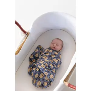 YELLOW TRIPPY CHECKER | SWADDLE