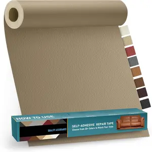 Self-Adhesive Leather Repair Patch Tape Kit, 17x79" TRAIL RECKONING Patch for Sports & Outdoor Gear, Furniture, Beige