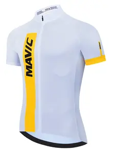 Mavic Summer Men Cycling Jersey Cycling Racing Tops, Short Sleeve Cyclist Clothes Shirt Maillot Bicycle Bike Wear, Athletic Workout Tops
