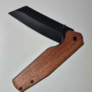 #JumpstartSale FLISSA Folding Knife, 4-3/4" Reverse Tanto Folding Pocket Knife, Black Stonewash Blade, G10 Handle, for Hunting, Survival, Camping and Outdoor Activities, Great Gifts for Dad, Husband, Friend