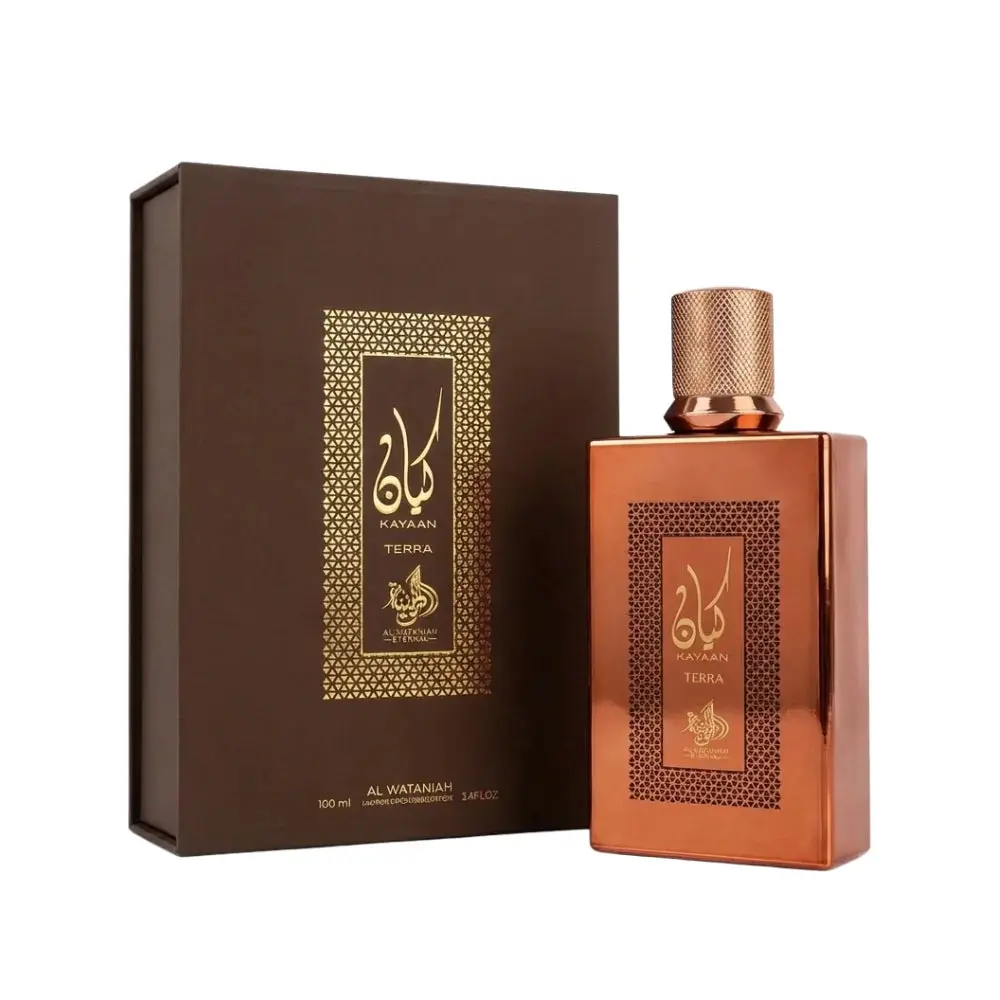 Al Wataniah ETERNAL KAYAAN TERRA Men's 90ML Aromatic Woody EDP - Long Lasting Fragrance, Bold Scent, Heavy-Duty Patchouli-Cedarwood Base, Non-Toxic, Gift-Ready Cologne, Men's Cologne, Edp Cologne Spray, Intense Scent