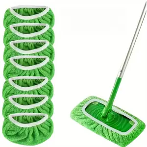 Green Steam Mop Cloths6/ 7 Pack Reusable Durable High Absorption for Efficient Dry Wet Cleaning Household Products