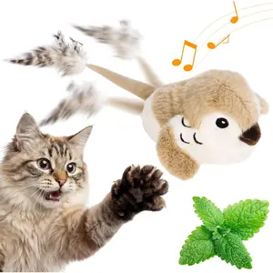 Interactive Bird Cat Toy| Chirping Moving Toy with Wagging Tail for Indoor Cats