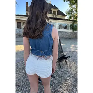 Denim Button Up Vest