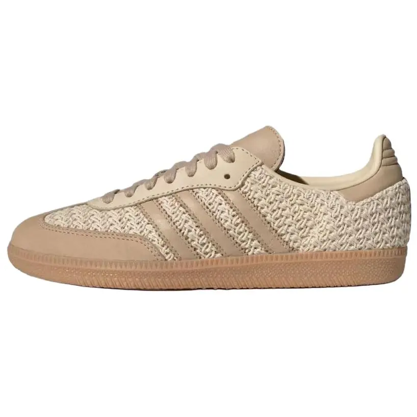 Adidas Samba OG Women's Knit Sneaker, Comfortable Casual Trainer for Everyday Fashion & Walking in Sand Strata