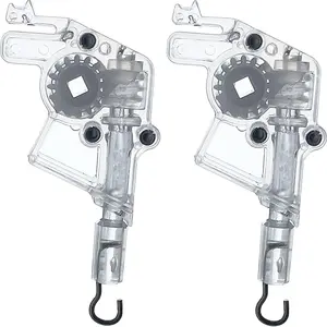 2Pcs Wand Tilter for 2" Low Profile Horizontal Blinds Tilt Mechanism Hook Connection with Square Shaped Gear Low Rail Blinds Accessory Cutelec