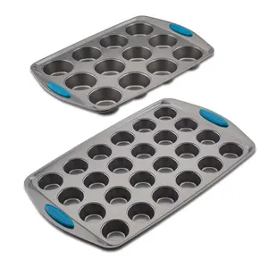Nonstick 2-Piece Muffin Pan Set - Includes Two Nonstick Muffin Pans for Easy Cleaning and Versatile Use