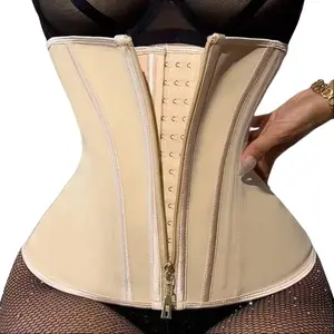 1 Count Women's High Compression Waist Cincher, Fajas, Zipper & Adjustable Hooks Closure Waist Trainer, Firm  & Waist Control Shapewear, Underwear, Body Shaper Girdle, Suitable For Daily Wear, Party & Special Occasions summervibes real corset