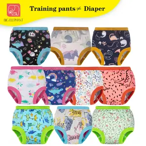 Big  ELEPHANT 10-Pack Kids' Washable Potty Training Pants – Soft Cotton Training Underwear for Toddlers