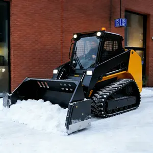 LANDY Skid Steer Snow Bucket Swinging Heavy Duty Snow Removal Bucket Driveway Cleaning Tool