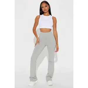 Adriana Flare Pant - Heather Grey