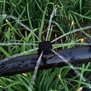 50pcs 1/4 Inch Adjustable Micro Drip Irrigation Sprinklers Garden Watering Sprinkler for Effortless Watering System Outdoor Water Sprinkler