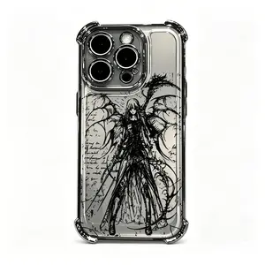 Phone Case - Anime Y2K Justice Angel Designed Phone Case Compatible with Iphone 17 16, 15, 14, 13, 12, 11 Pro Max, X, XR, XS Max, Samsung S21 S22 S23 S24 S25 , Shockproof Transparent Soft Back Cover