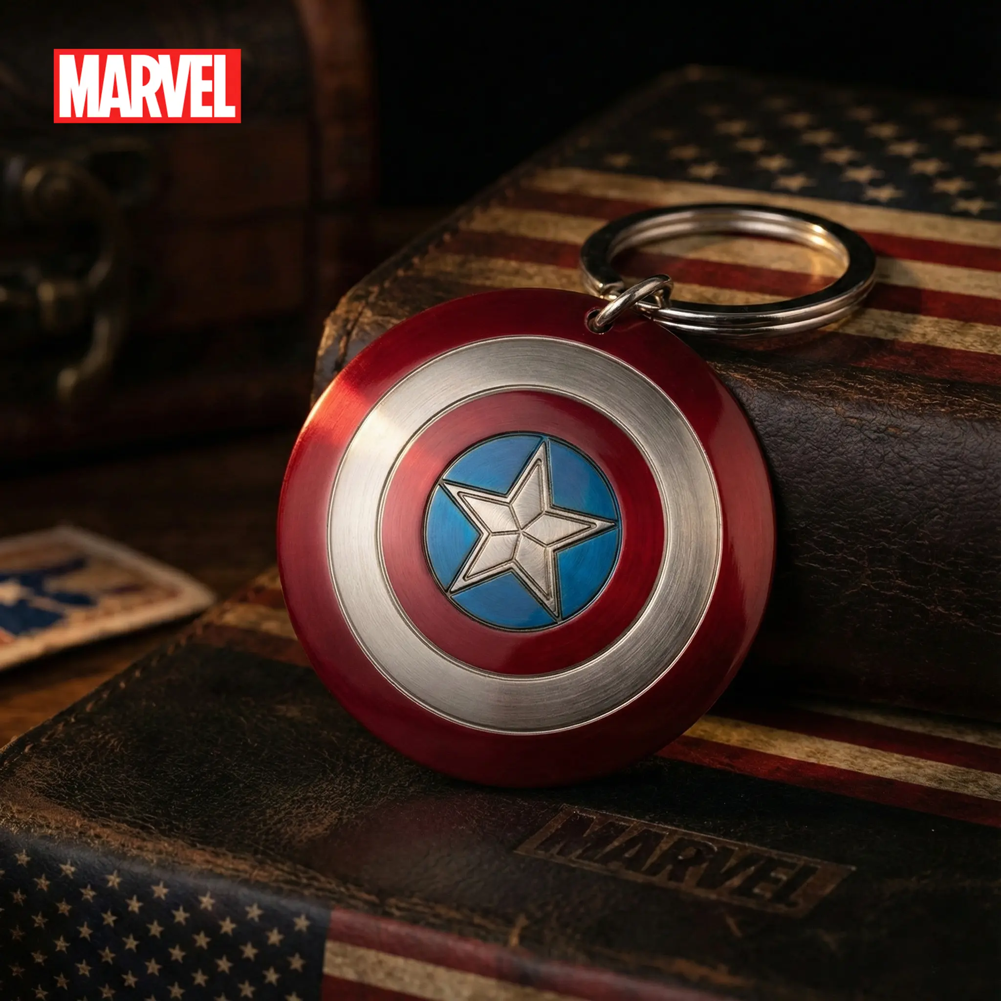 Captain America Shield Keychain