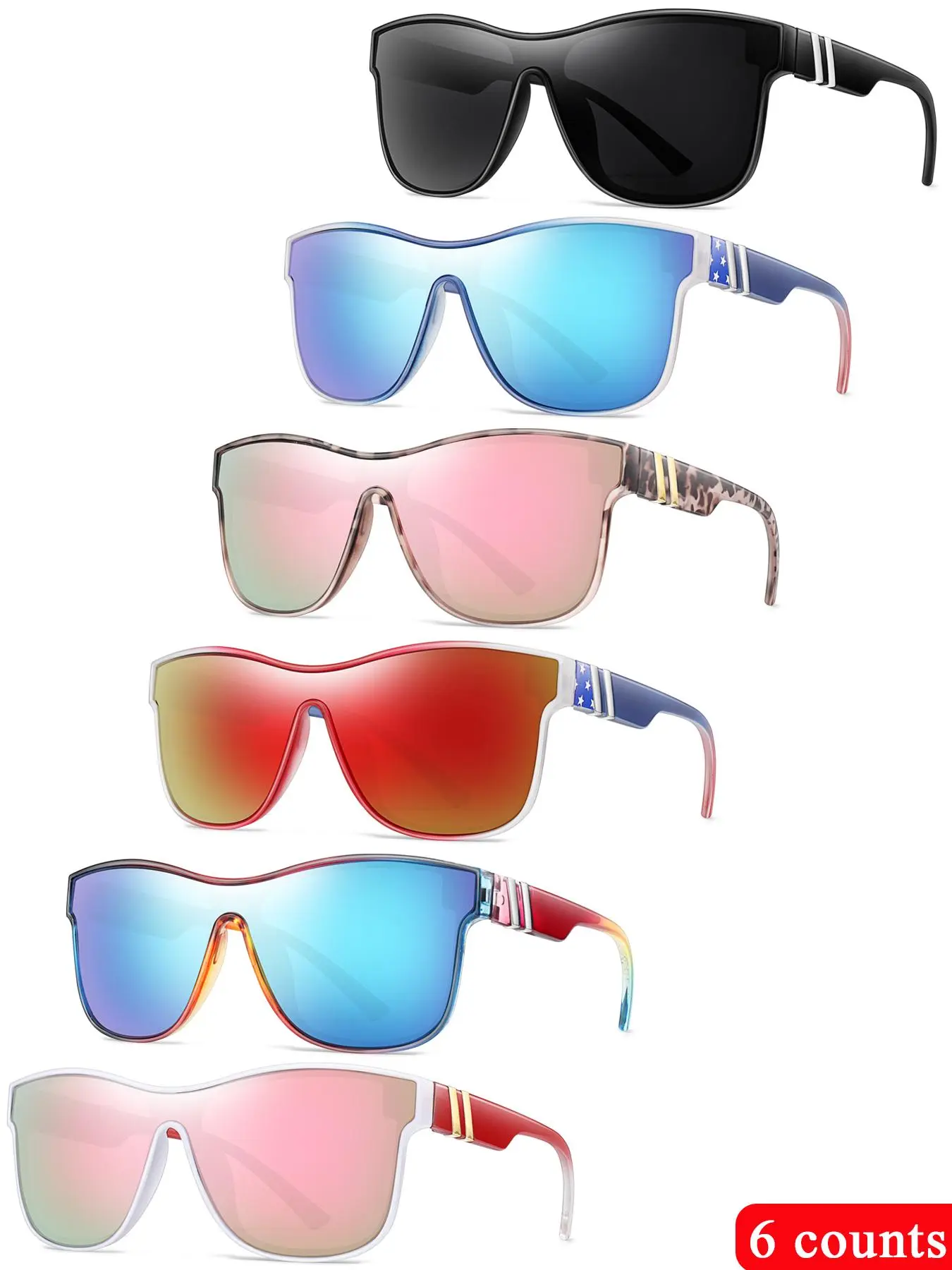 Unisex Fashionable Tinted Lens High Quality Sunglasses, Casual Summer Trendy Sunglasses for Everyday Use, Fashion Accessories for Outdoor Activities, Modern Trendy Sunglasses