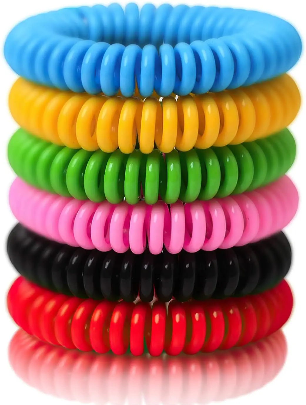 Mosquito Bracelets, 15 Pack Individually Wrapped, DEET Free, Natural and Waterproof Band