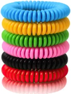 Mosquito Bracelets, 15 Pack Individually Wrapped, DEET Free, Natural and Waterproof Band