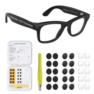 LED Light-Blocking Sticker Set — Compatible with Ray-Ban Meta (1st/2nd Gen) and Oakley Meta HSTN; Includes 10 LED Stickers, 10 Lens Light-Blocking Stickers, and 10 Lens Protectors — For Smart Glasses, Meta Glasses Cover The Light, Hydrogel Film