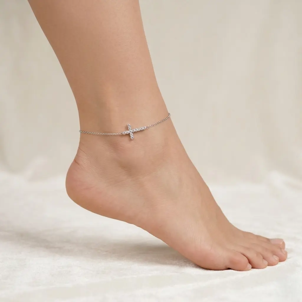 Women's Gold Layered Charm Anklets - Waterproof Stainless Steel Jewelry with Fairy Mermaid, Bar, Animal Shell & Ocean Motifs - Summer Beach, Halloween Gift