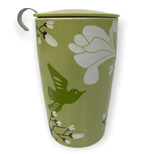 Ceramic Mug with Tea Infuser and Lid
