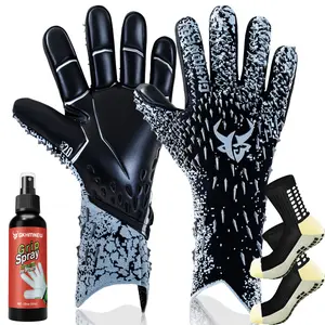 Soccer Goalie Goalkeeper Gloves Set for Kids Boys Children Youth Adult with Strong Grips Palms