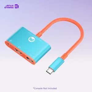 JSAUX Universal Dock Adapter for Nintendo Switch/Switch OLED, ROG Ally, PC & More - 4K/8K HDMI, 144Hz Portable Hub