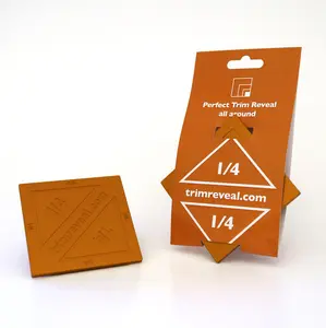 1/4” Trim Reveal Tool - new design orange , engraved Perfect 1/4" Trim Molding Spacer/Reveal for Doors and Windows - Shipping from California