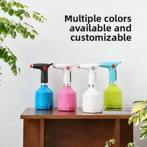 1L electric spray bottle, USB rechargeable automatic sprayer for home use—ideal for gardening, cleaning, disinfection, and watering. Lithium battery spray bottle with multiple rotating spray modes; a garden essential that’s convenient, labor-saving, styli
