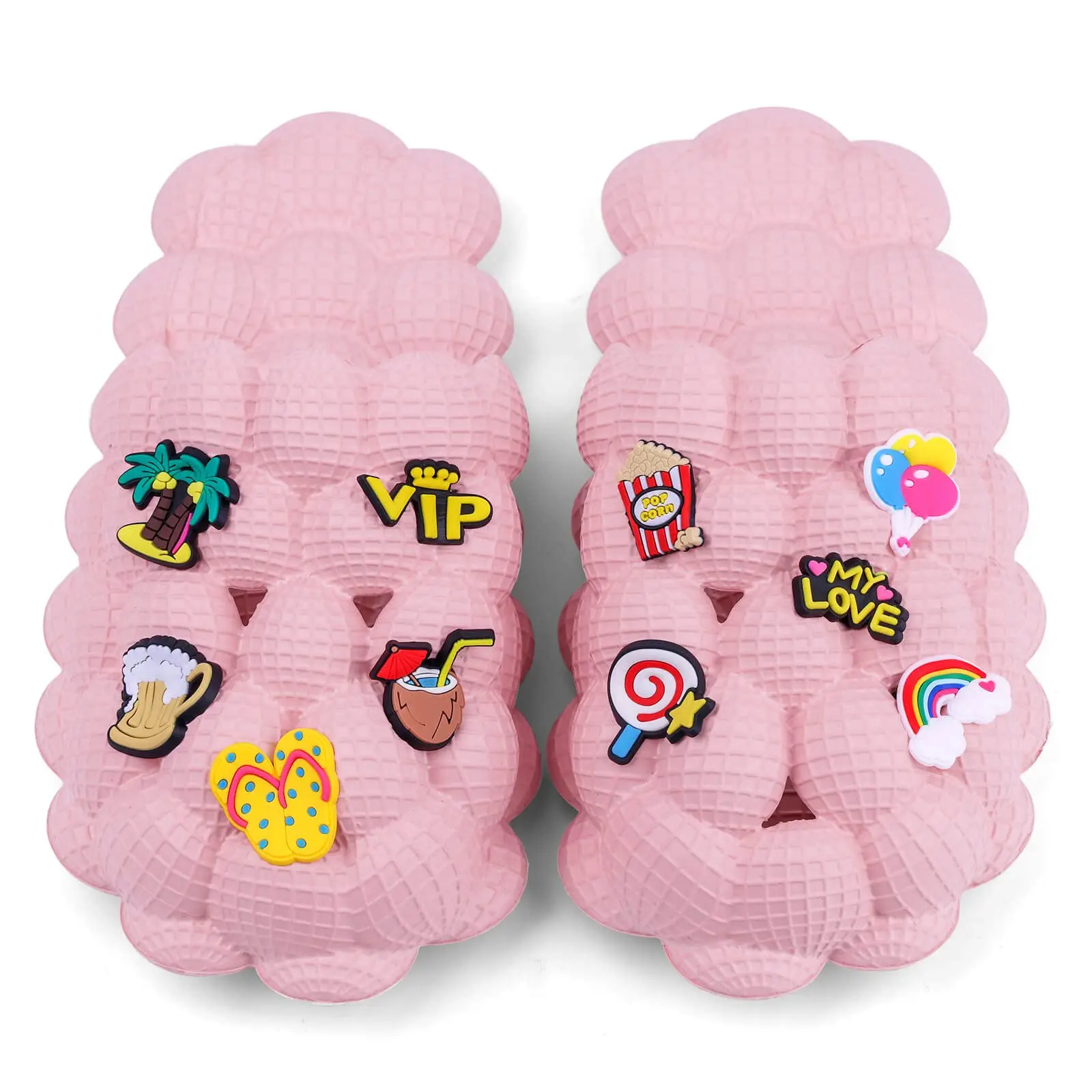 Women's Cozy Breathable Massage Bubble Indoor Slippers - Non-Slip, Closed-Toe, Solid Color, Elegant, Lightweight Shoe for Indoor Use