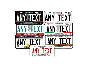 Car Plate decorative Michoacan State, Personalized Novelty Car Plate, Personalized car plate Michoacan State