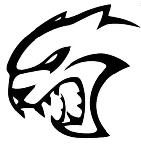 Hellcat Head Decal