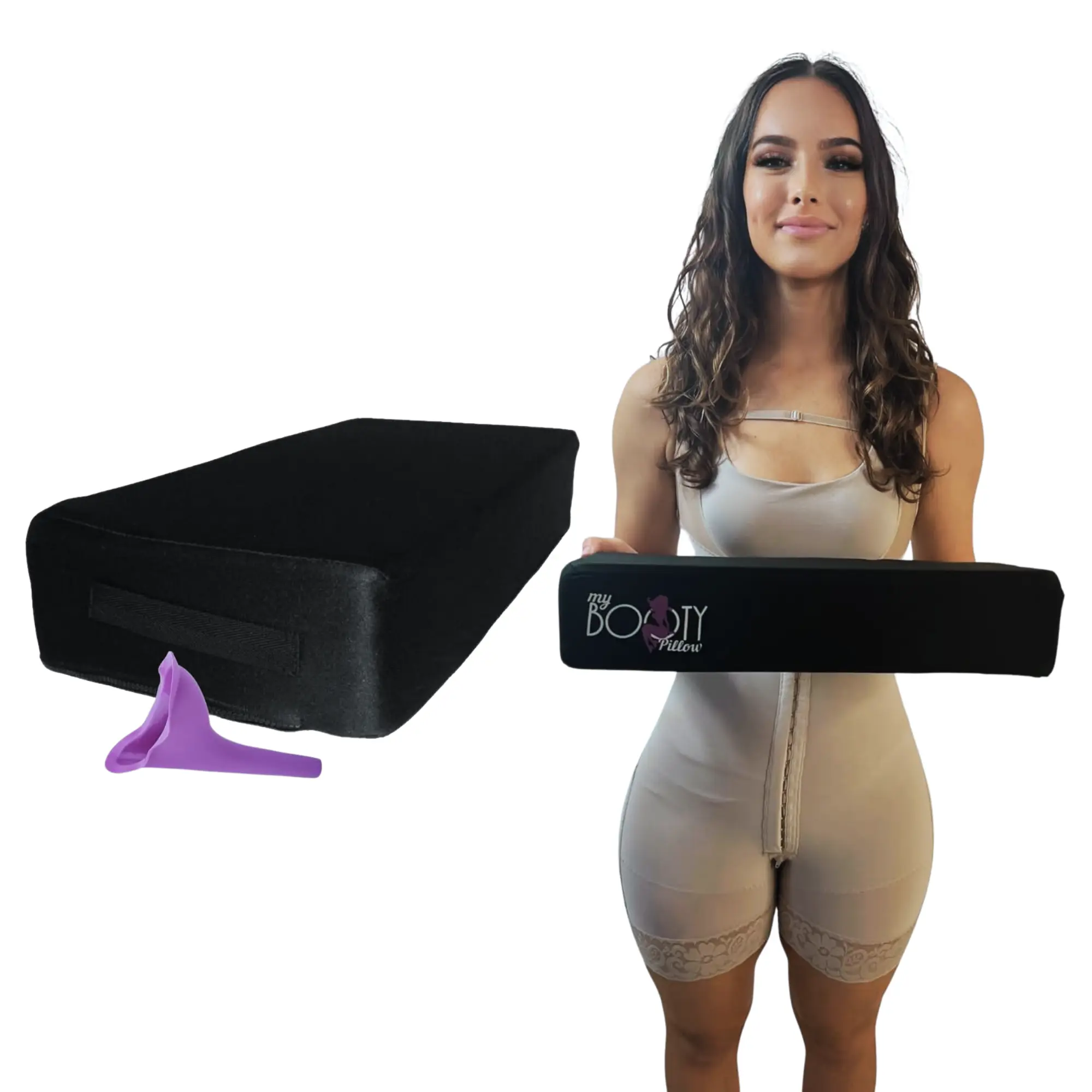 Bombshell BBL Post-Surgery Pillow, Reduces Butt Pressure, Supports Thighs, Improves Blood Circulation, Car-Use Recovery Pillow for Post-Operative Care