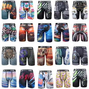 3pcs/ 4PCS/ 5PCS Men's  Lightweight Breathable Athletic Shorts   Athletic Boxer Briefs| Graphic Print Sports Underwear| Breathable, Anti-Chafing for Gym, Running, Outdoor