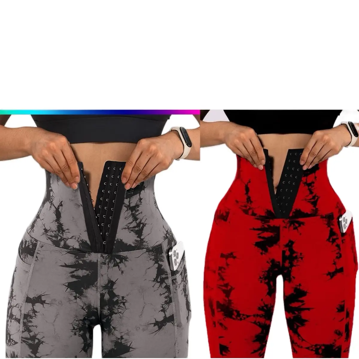set of two leggings $30 Long Sports stretch shapewear
