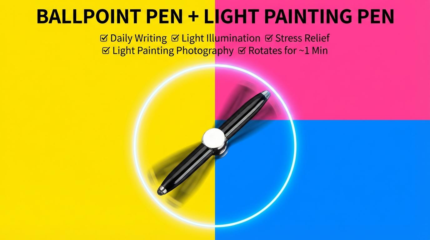 23-in-1 Fidget Pen Set: 19 pens + 1  gradient decompression pen bag + pen clips, Fun Creative Gift for Home Office School Business.students, teachers, nurses and artists, magical pen, gift for kid, husband, friend, colleague, wife