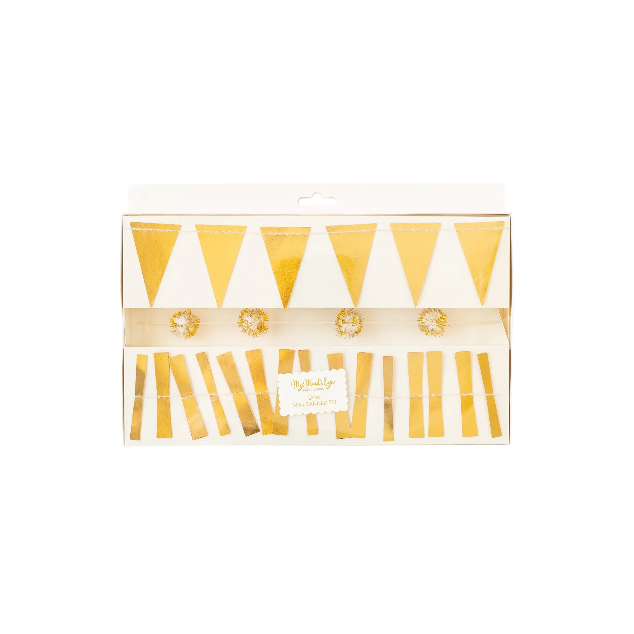Gold Mini Banner Set