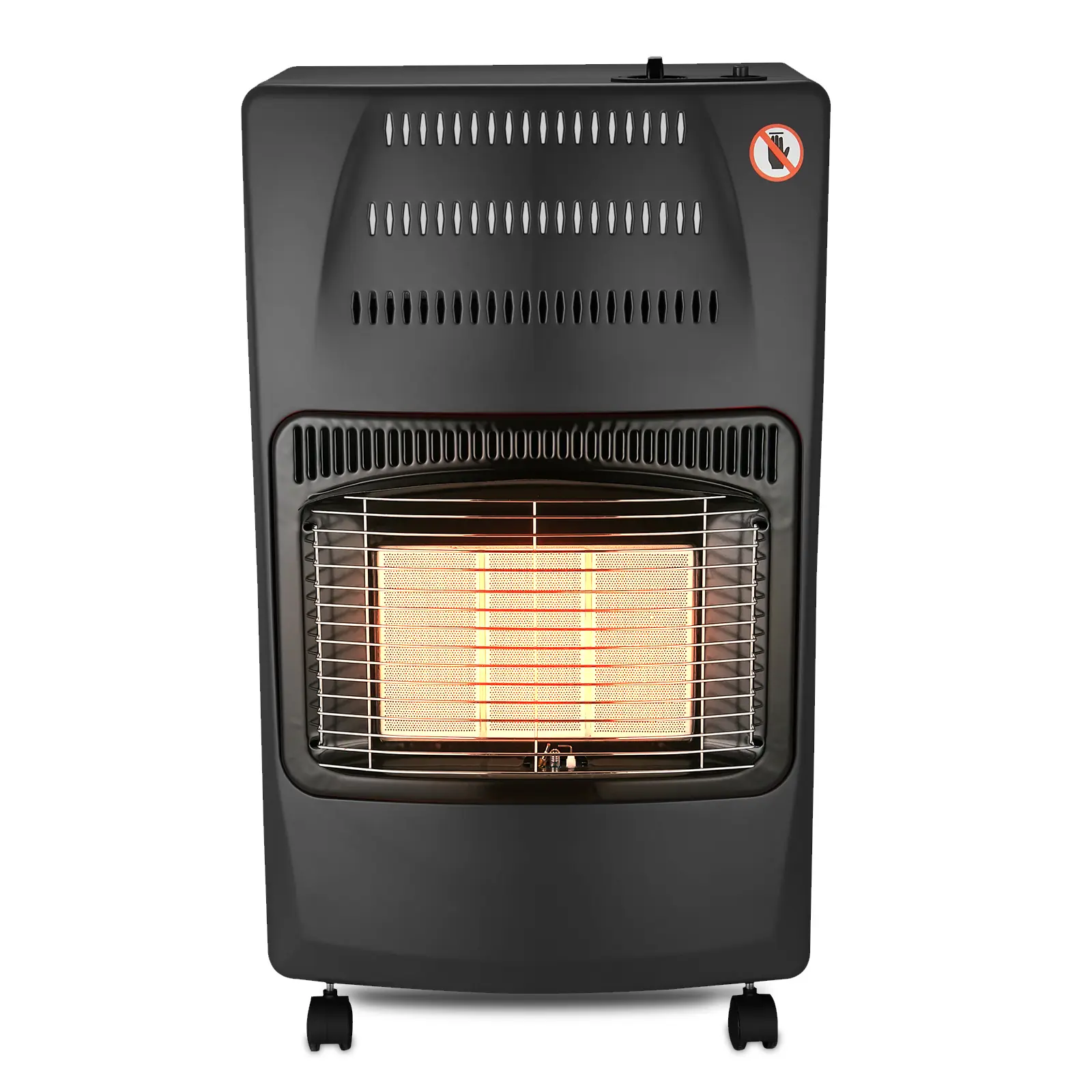 Vivicreate 14,500 BTU Outdoor Propane Heater, Gas Patio Heater with ODS & Tip-Over Protection, Includes Regulator & Hose, Black