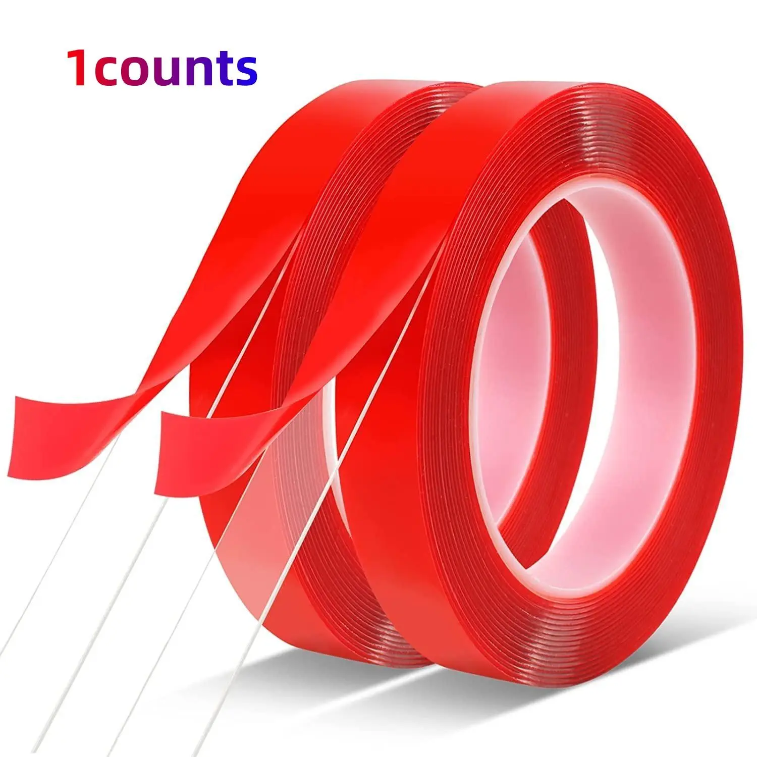 Acrylic Transparent Double-Sided Tape Strong Adhesive, Strong Adhesion, Wedding Decoration Fixing, High Transparency Acrylic Tape, 1 Piece