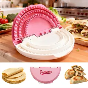 1Pack Tortilla Sealer, Flour Tortilla Crimper | DIY Make Sealed Tacos, Quesadillas, Burritos & More | Tortilla Press for Party | BPA-Free, Dishwasher Safe, Tortilla Press Maker, Kitchen, Utensils